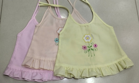 New Born Girls Jabla Shoulder Knot Frock