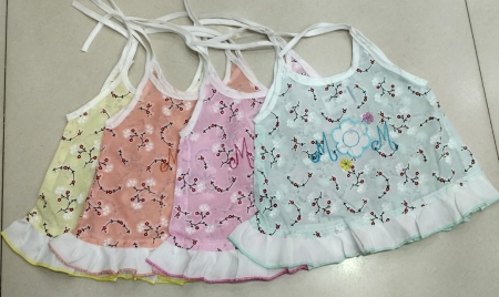 New Born Girls Jabla Shoulder Knot Frock