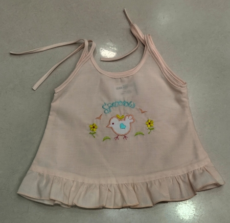 New Born Girls Jabla Shoulder Knot Frock