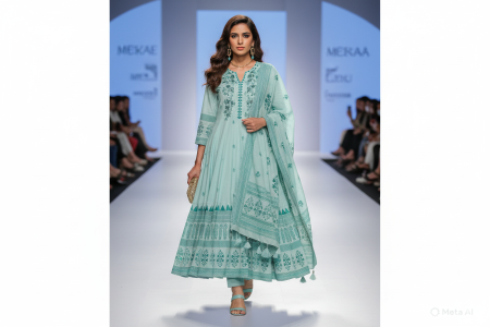 Women Umbrella Long Kurthi Set