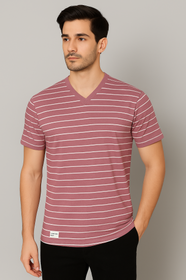 Mens Chinese Collar T-shirt