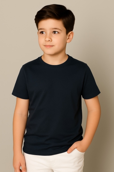 Boys Plain T-shirt - Black Boys Plain T-shirt - Black