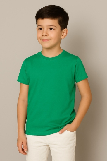 Boys Plain T-shirt - Green Boys Plain T-shirt - Green
